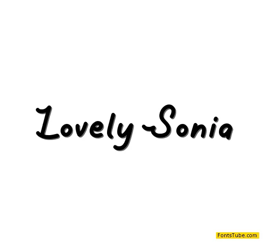 Lovely Sonia Font
