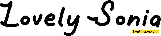 Lovely Sonia Font