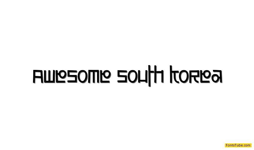 Awesome South Korea Font