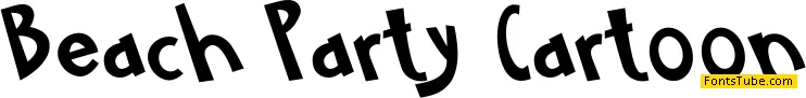 Beach Party Cartoon Font