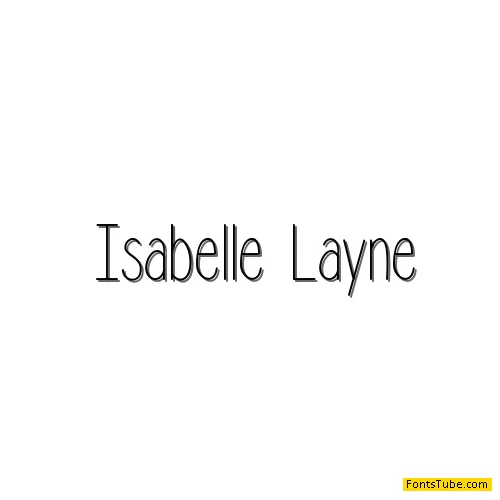 Isabelle Layne Font Family