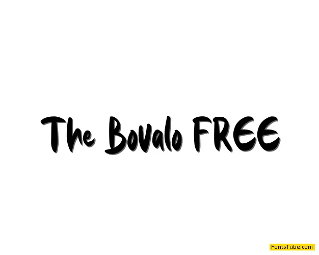 The Bovalo FREE Font