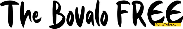 The Bovalo FREE Font