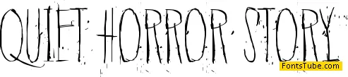 Quiet Horror Story Font