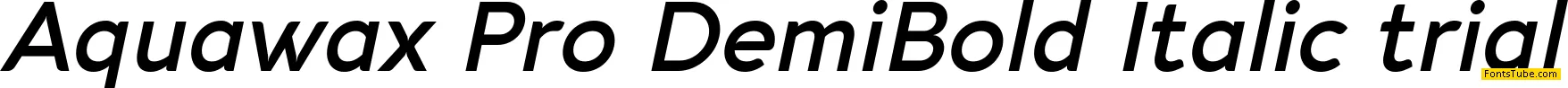 Aquawax Pro Font Family
