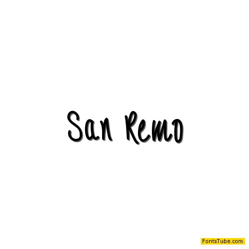 SanRemo Font