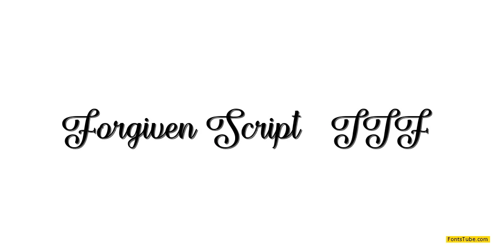 Forgiven Script Font