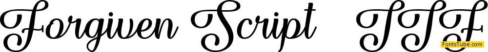 Forgiven Script Font