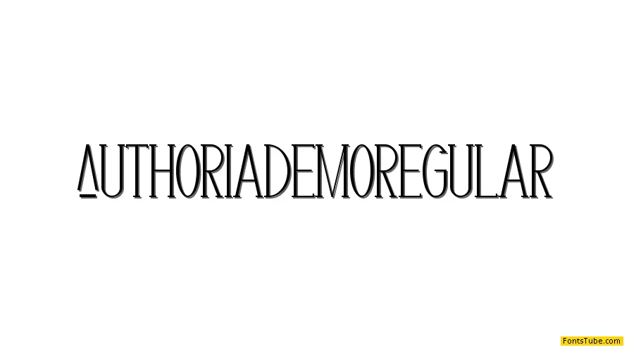 Authoria Demo Font