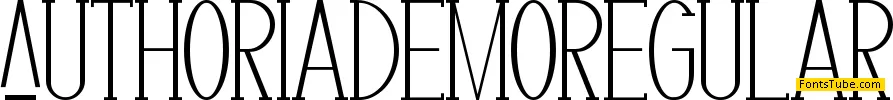 Authoria Demo Font