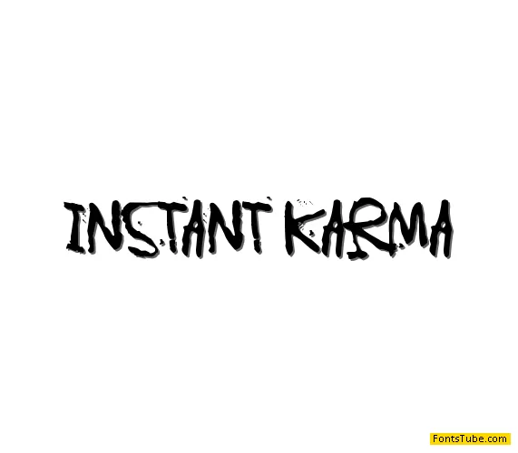 Instant Karma Font
