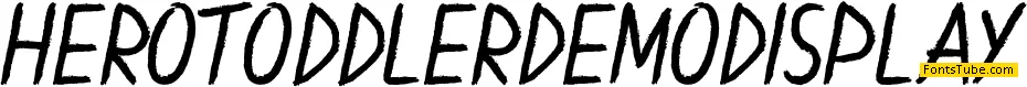 Hero Toddler Demo Font Family