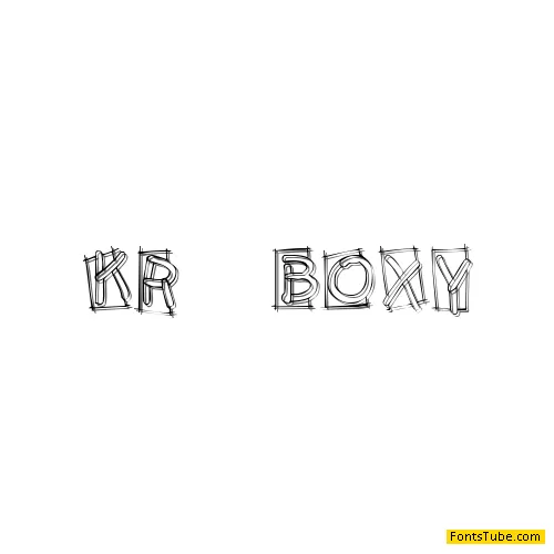 KR Boxy Font