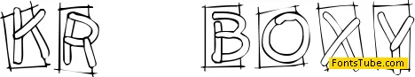 KR Boxy Font