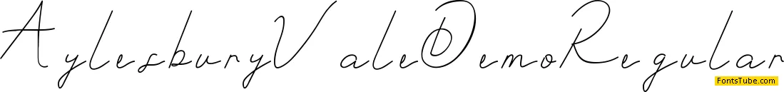 Aylesbury Vale Demo Font