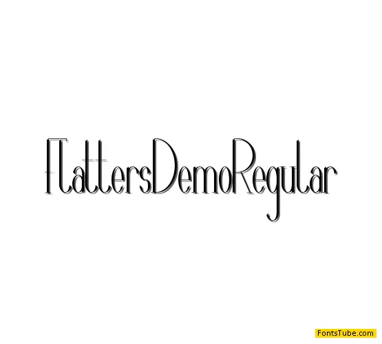 Flatters Demo Font