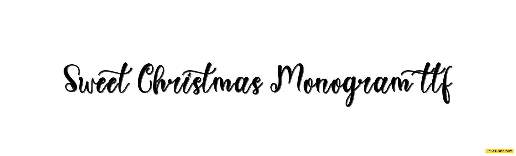 Sweet Christmas Monogram Font