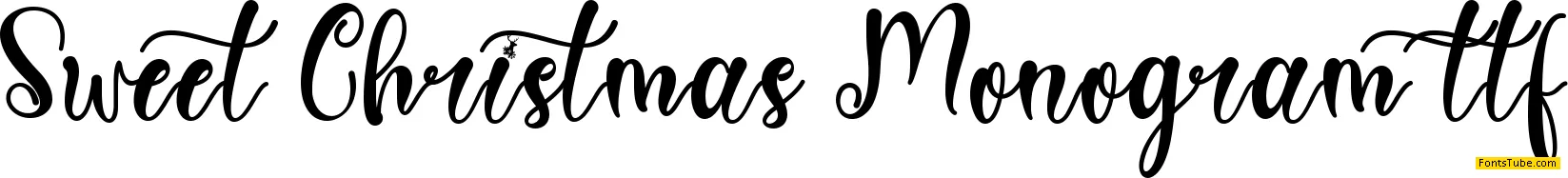 Sweet Christmas Monogram Font