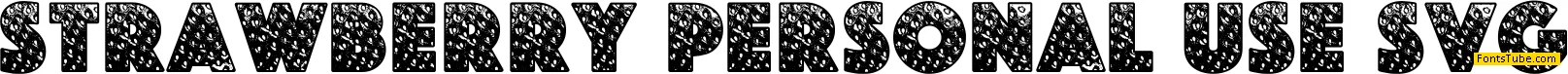 STRAWBERRY PERSONAL USE Font