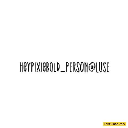 HeyPixie Font