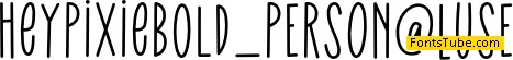 HeyPixie Font