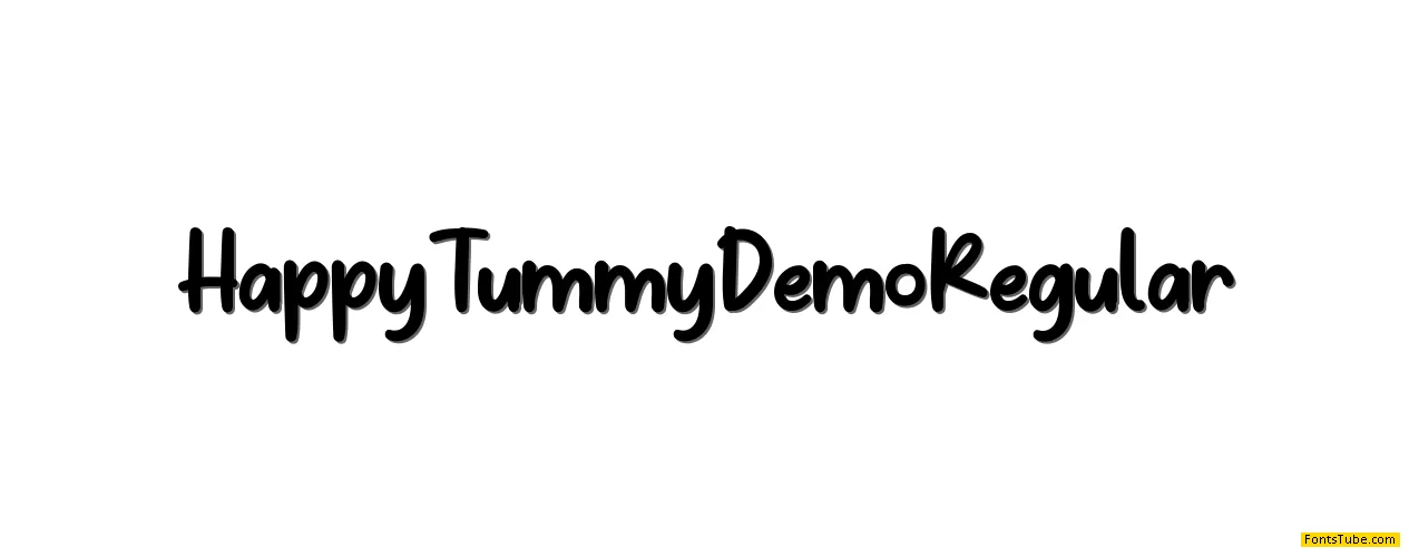 Happy Tummy Demo Font