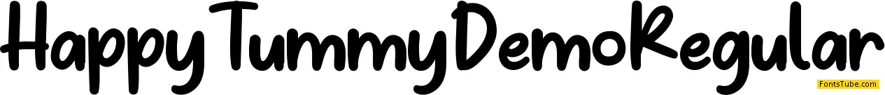 Happy Tummy Demo Font