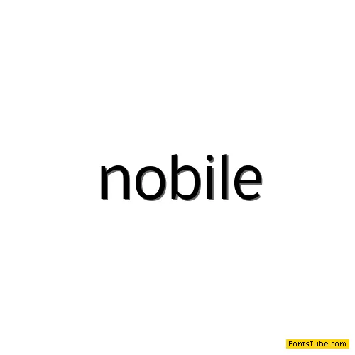 Nobile Font Family