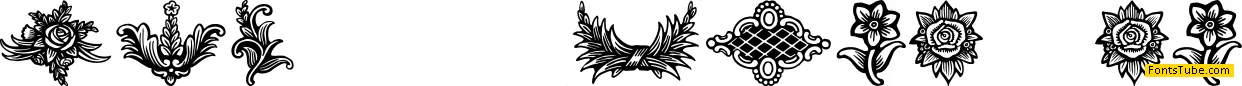 Schluss-Vignetten Font