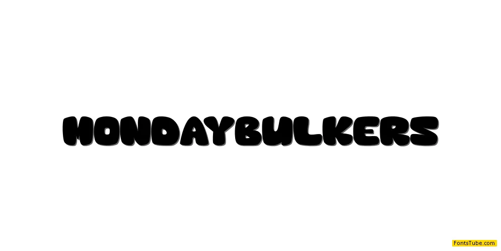 MondayBulkers Font