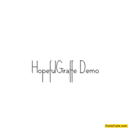 Hopeful giraffe Font