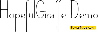 Hopeful giraffe Font