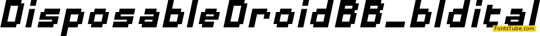 Disposable Droid BB Font Family