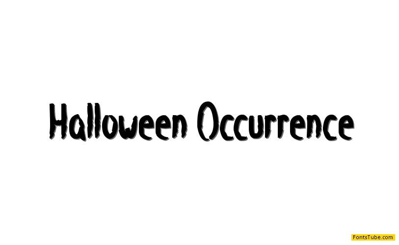Halloween Occurrence Font