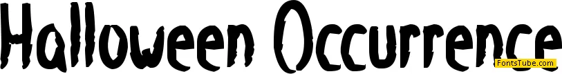 Halloween Occurrence Font