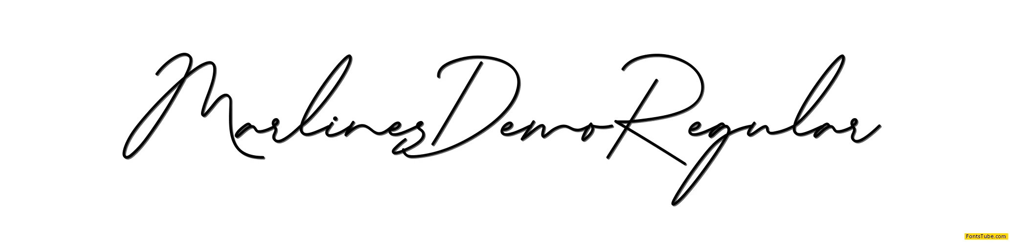 Marlines Demo Font