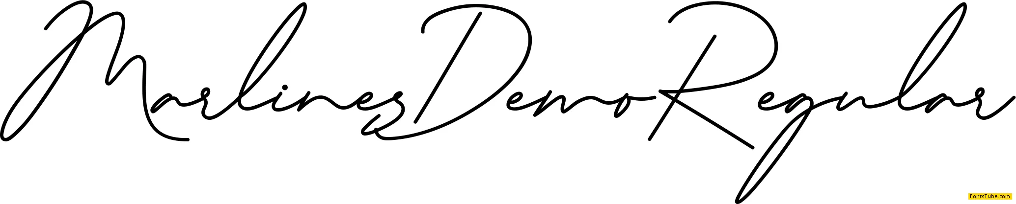Marlines Demo Font