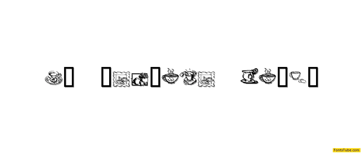 KR Teatime Dings Font