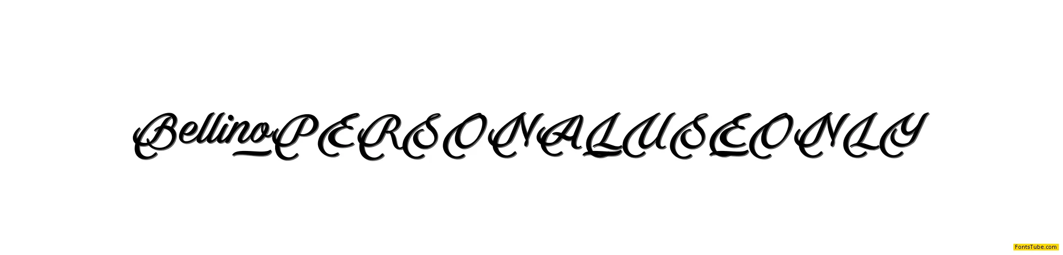 Bellino PERSONAL USE ONLY Font