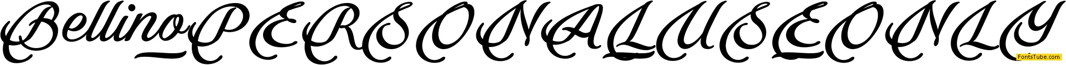Bellino PERSONAL USE ONLY Font