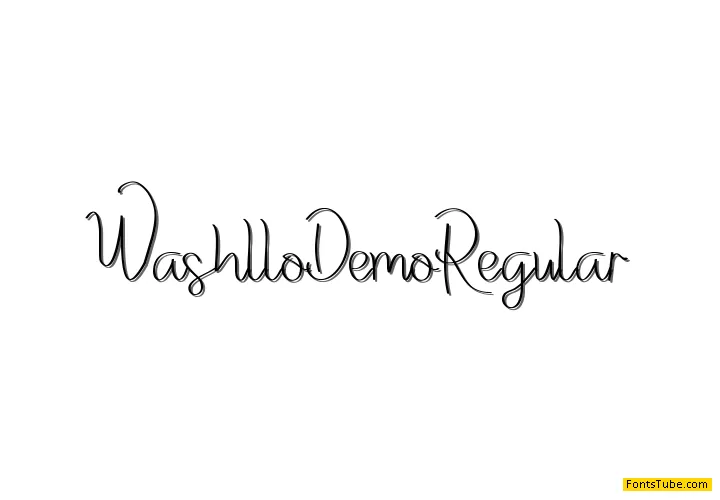 Washllo Demo Font