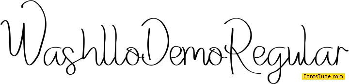 Washllo Demo Font