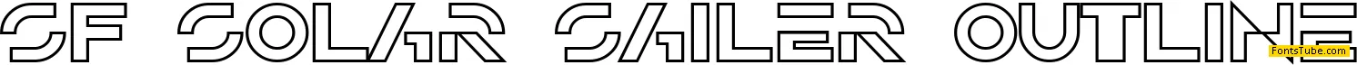 SF Solar Sailer Font Family