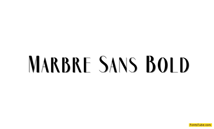 Marbre Sans Font Family