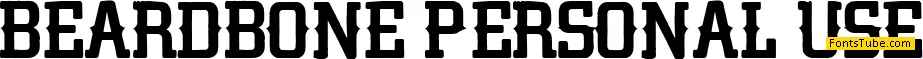 BEARDBONE PERSONAL USE Font