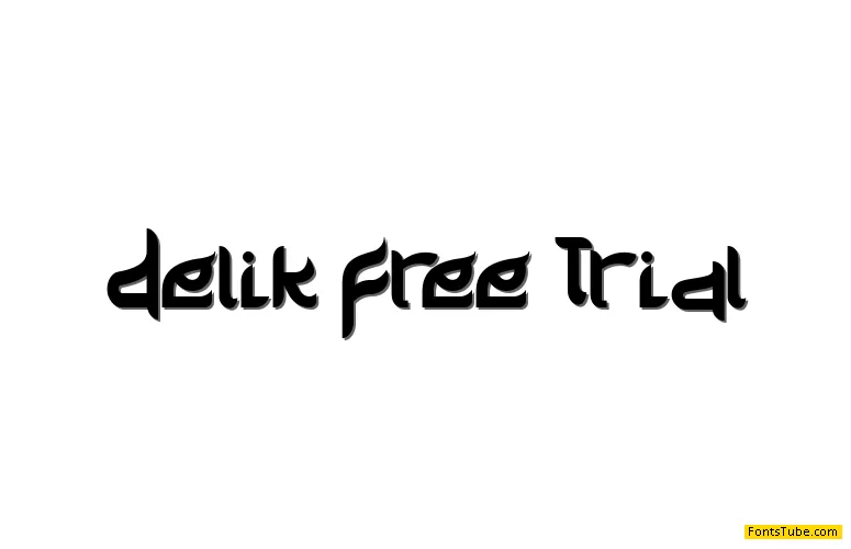 Delik Free Trial Font