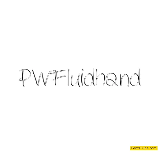 PWFluidhand Font