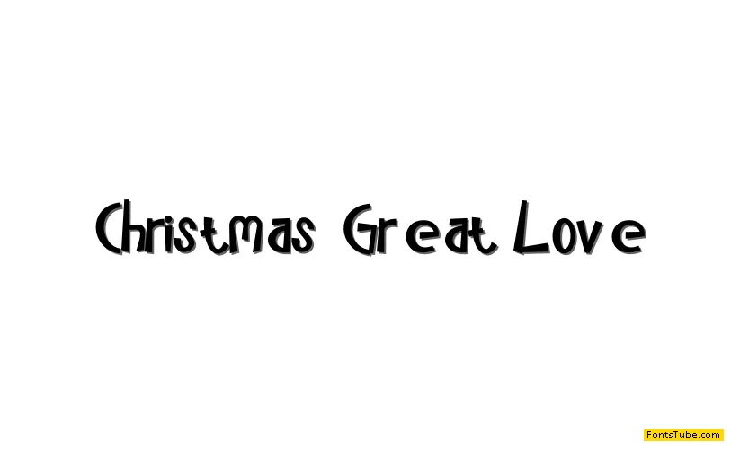 Christmas Great Love Font