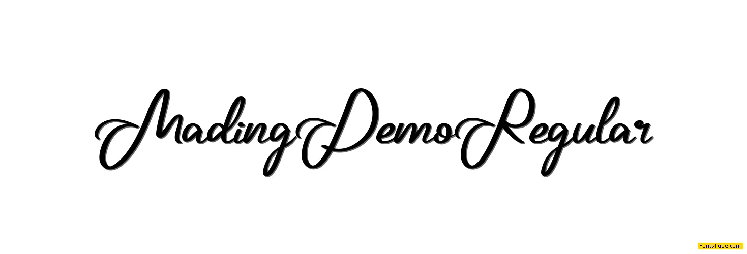 Mading Demo Font