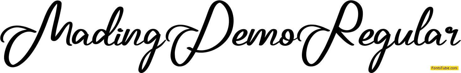 Mading Demo Font